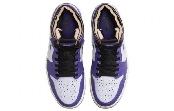 Nike Air Jordan 1 Korkeat Topit Zoom Comfort Retro Koripallokengät Miehille Purppura
