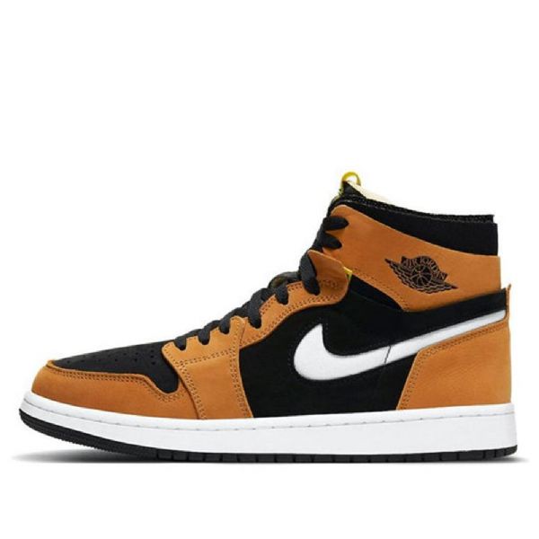 Nike Air Jordan 1 Korkeat Topit Zoom Comfort Retro Koripallokengät Miehille Ruskea Musta