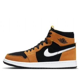 Nike Air Jordan 1 Korkeat Topit Zoom Comfort Retro Koripallokengät Miehille Ruskea Musta