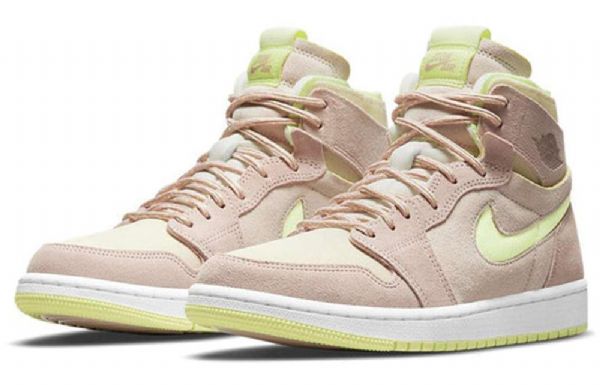 Nike Air Jordan 1 Korkeat Topit Zoom Comfort Retro-koripallokengät Naisille Khakinvihreä