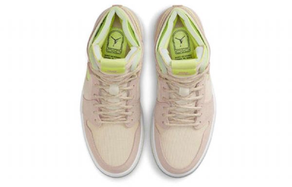 Nike Air Jordan 1 Korkeat Topit Zoom Comfort Retro-koripallokengät Naisille Khakinvihreä