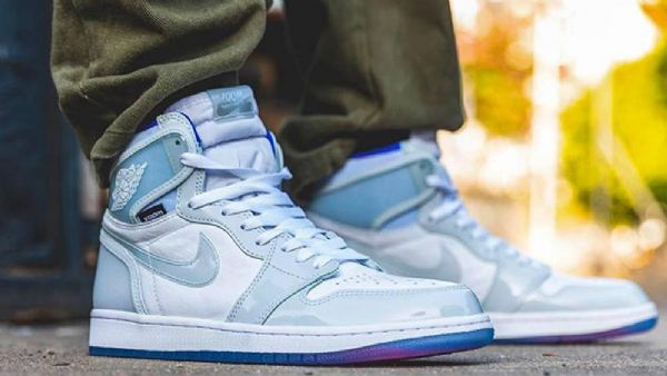 Nike Air Jordan 1 Korkeat Topit Zoom Racer Kengät Miehille Siniset