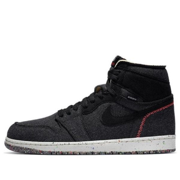Nike Air Jordan 1 Korkeat Topit Zoom Retro Koripallokengät Miehille Musta