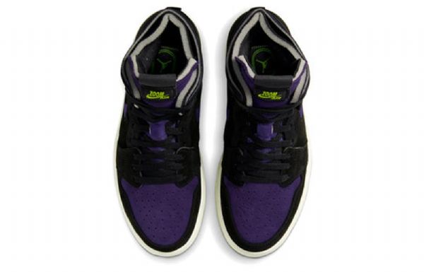 Nike Air Jordan 1 Korkeat Topit Zoom Retro Koripallokengät Naisille Musta Violetti