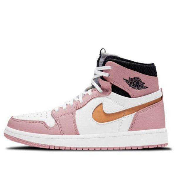 Nike Air Jordan 1 Korkeat Topit Zoom Retro Koripallokengät Naisille Vaaleanpunainen