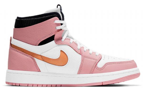 Nike Air Jordan 1 Korkeat Topit Zoom Retro Koripallokengät Naisille Vaaleanpunainen