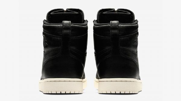 Nike Air Jordan 1 Korkeat Vetoketjukengät Miesten Mustat