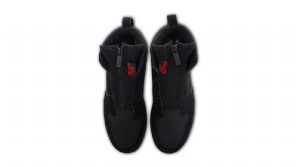 Nike Air Jordan 1 Korkeat Vetoketjukengät Miesten Mustat