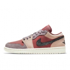 Nike Air Jordan 1 Low Tops Canyon Rust Kengät Naisille Burgundy Pinkki