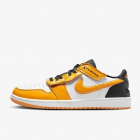 Nike Air Jordan 1 Low Tops Flyease Easy On / Off Kengät Miehille Valkoinen Musta