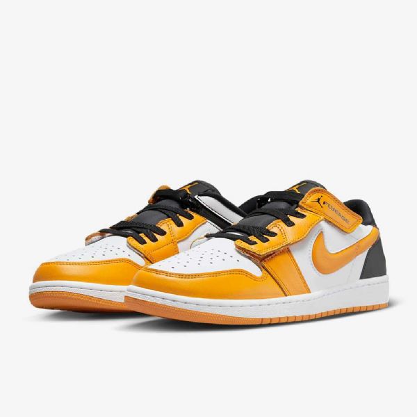 Nike Air Jordan 1 Low Tops Flyease Easy On / Off Kengät Miehille Valkoinen Musta