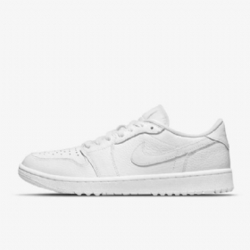 Nike Air Jordan 1 Low Tops G Golfkengät Miehille Valkoinen