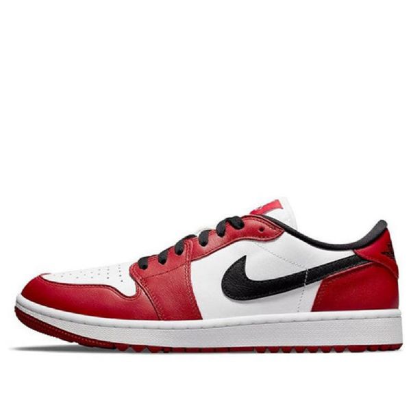 Nike Air Jordan 1 Low Tops Golf Chicago Athletic Kengät Miehille Valkoinen Punainen