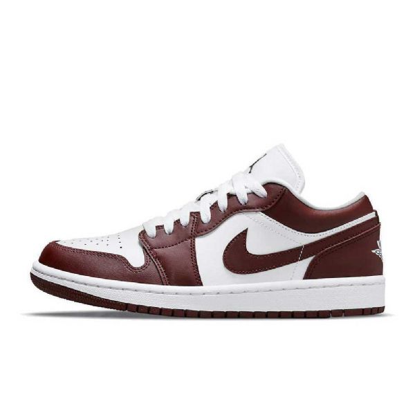 Nike Air Jordan 1 Low Tops Joukkuekengät Miehille Punainen Valkoinen