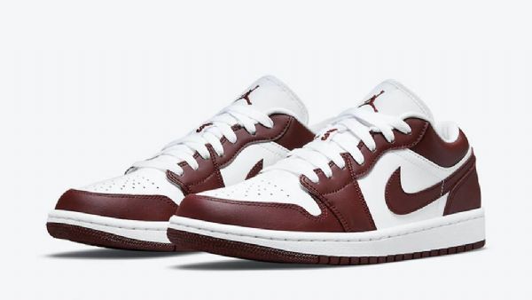 Nike Air Jordan 1 Low Tops Joukkuekengät Naisille Punainen Valkoinen