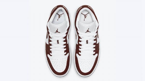 Nike Air Jordan 1 Low Tops Joukkuekengät Naisille Punainen Valkoinen