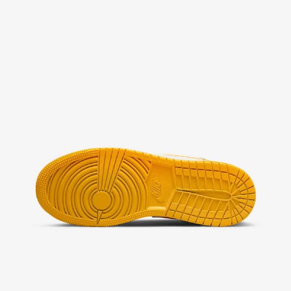 Nike Air Jordan 1 Low Tops Kengät Lapsille Keltainen Valkoinen Musta
