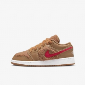 Nike Air Jordan 1 Low Tops Kengät Lapsille Ruskea Pinkki Punainen Sininen