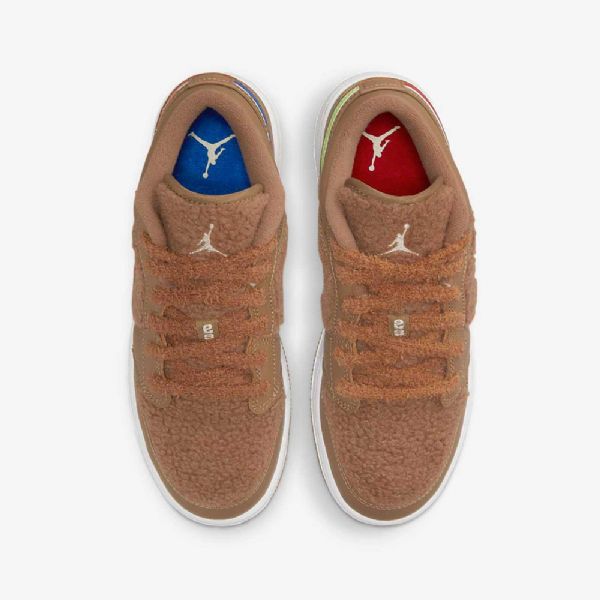 Nike Air Jordan 1 Low Tops Kengät Lapsille Ruskea Pinkki Punainen Sininen