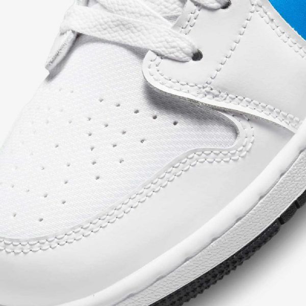 Nike Air Jordan 1 Low Tops Kengät Lapsille Valkoinen Musta Sitruunapinkki