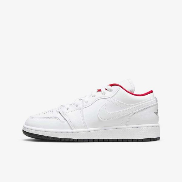 Nike Air Jordan 1 Low Tops Kengät Lapsille Valkoinen Punainen Sininen Musta
