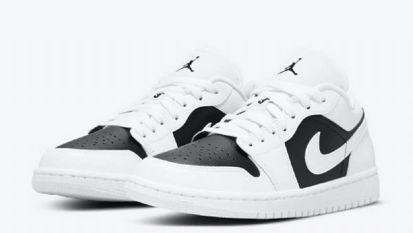 Nike Air Jordan 1 Low Tops Kengät Miehille Valkoinen Musta