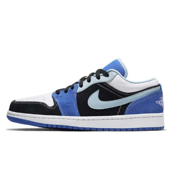 Nike Air Jordan 1 Low Tops Kengät Naisille Sininen Musta Valkoinen