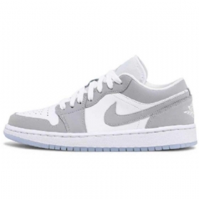 Nike Air Jordan 1 Low Tops Kengät Naisille Valkoinen Harmaa