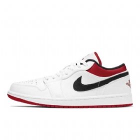 Nike Air Jordan 1 Low Tops Kengät Naisille Valkoinen Punainen Musta