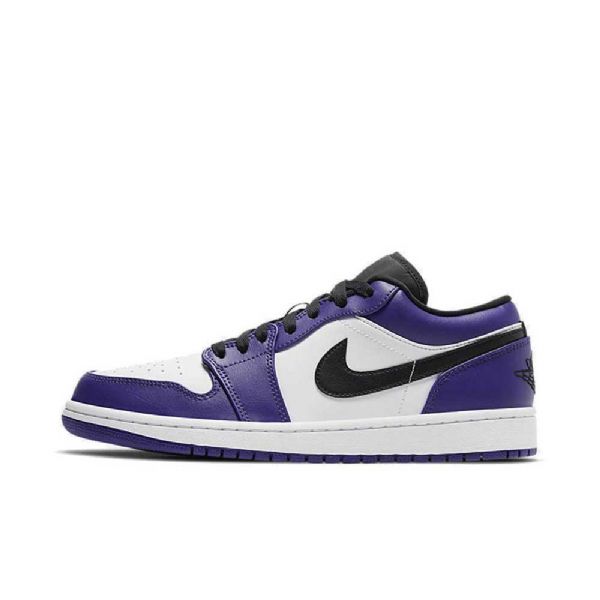Nike Air Jordan 1 Low Tops Kenttäkengät Naisille Purppura Valkoinen