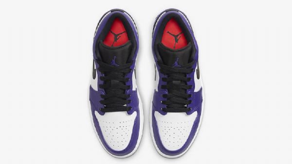 Nike Air Jordan 1 Low Tops Kenttäkengät Naisille Purppura Valkoinen