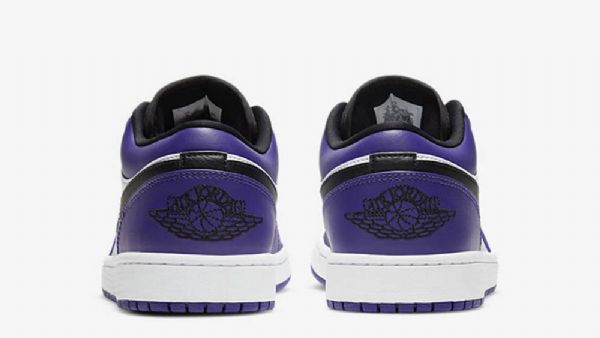 Nike Air Jordan 1 Low Tops Kenttäkengät Naisille Purppura Valkoinen