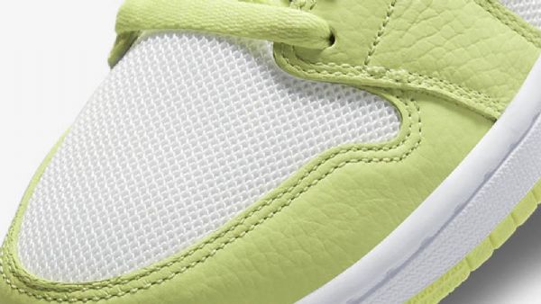 Nike Air Jordan 1 Low Tops Limelight Kengät Naisille Vihreä Valkoinen