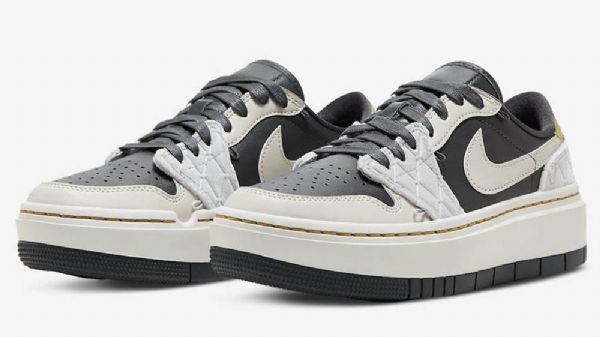 Nike Air Jordan 1 Low Tops Lv8d Beads Kengät Naisille Musta Harmaa