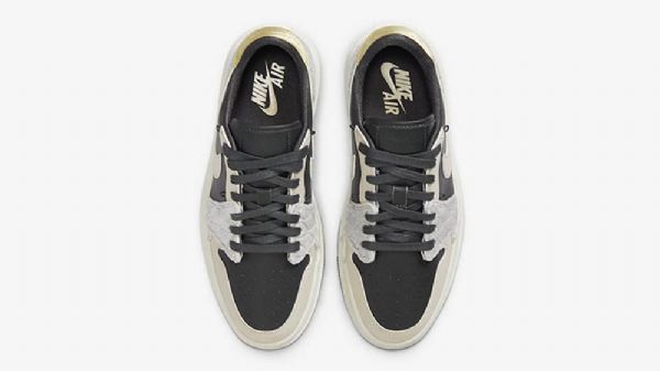 Nike Air Jordan 1 Low Tops Lv8d Beads Kengät Naisille Musta Harmaa