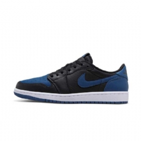 Nike Air Jordan 1 Low Tops Og Mystic Kengät Naisille Musta Laivastonsininen