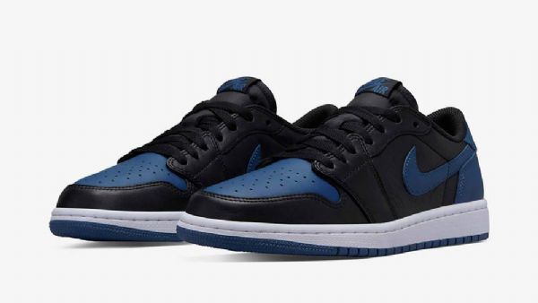 Nike Air Jordan 1 Low Tops Og Mystic Kengät Naisille Musta Laivastonsininen