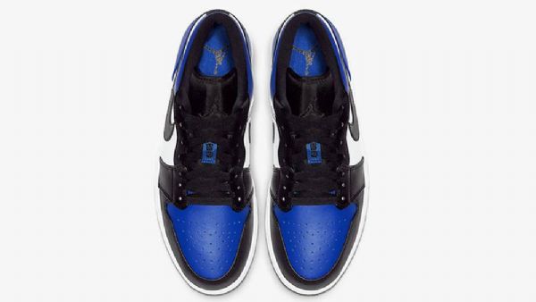 Nike Air Jordan 1 Low Tops Royal Toe Kengät Miehille Sininen Musta