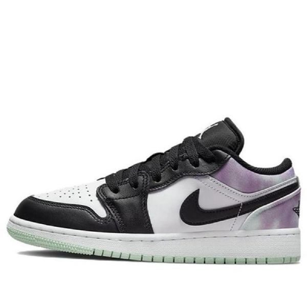 Nike Air Jordan 1 Low Tops Se Gs Koripallokengät Miesten Musta Valkoinen Sininen