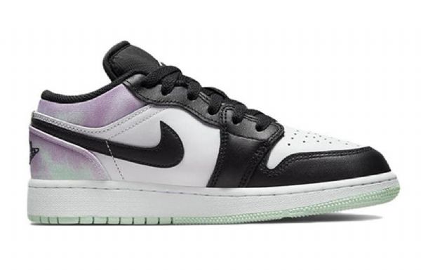 Nike Air Jordan 1 Low Tops Se Gs Koripallokengät Miesten Musta Valkoinen Sininen