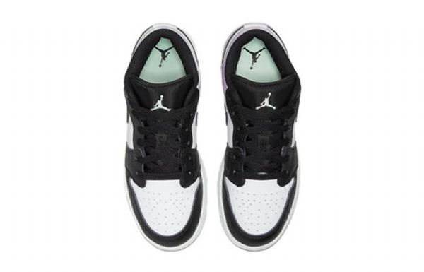 Nike Air Jordan 1 Low Tops Se Gs Koripallokengät Miesten Musta Valkoinen Sininen