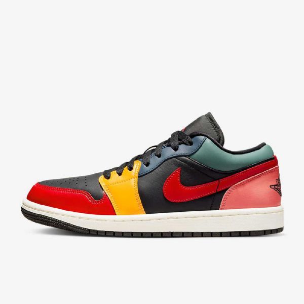 Nike Air Jordan 1 Low Tops Se Naisten Kengät Musta Sininen Punainen