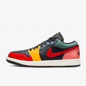 Nike Air Jordan 1 Low Tops Se Naisten Kengät Musta Sininen Punainen