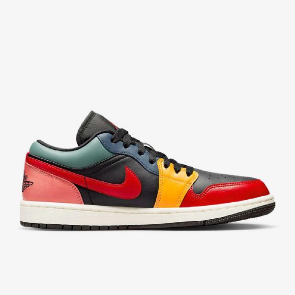 Nike Air Jordan 1 Low Tops Se Naisten Kengät Musta Sininen Punainen