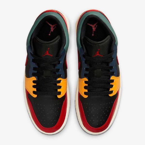 Nike Air Jordan 1 Low Tops Se Naisten Kengät Musta Sininen Punainen