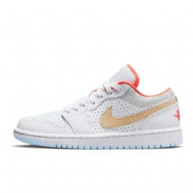 Nike Air Jordan 1 Low Tops Se Seesamikengät Naisille Valkoinen