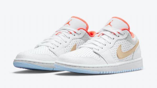Nike Air Jordan 1 Low Tops Se Seesamikengät Naisille Valkoinen