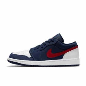 Nike Air Jordan 1 Low Tops Se Usa Miesten Kengät Tummansininen Valkoinen