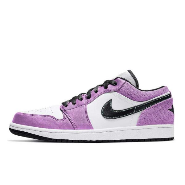 Nike Air Jordan 1 Low Tops Se Violet Shock Kengät Naisille Purppuravalkoinen