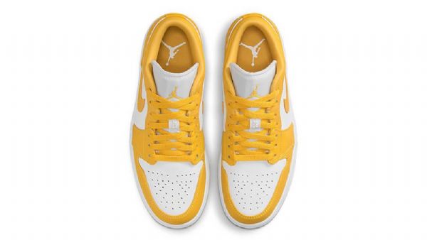 Nike Air Jordan 1 Low Tops Siitepölykengät Naisille Keltainen Valkoinen